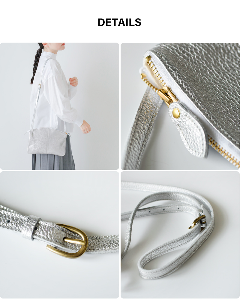 MARINE DAYカウレザーシルバー箔ショルダーバッグ“SPECIALMACARON”special-macaron