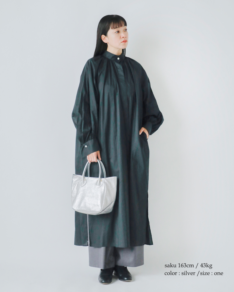 MARINE DAY(マリンデイ)カウレザーシルバー箔ハンドバッグ“SPECIALPLUM”special-plum