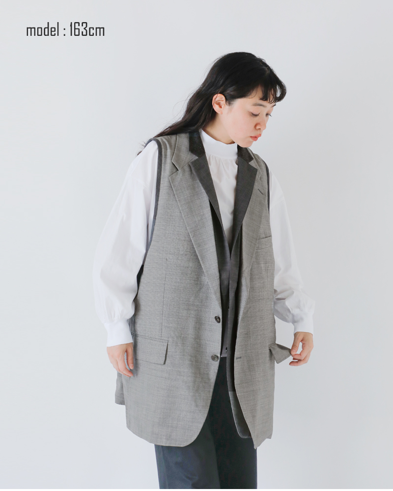 Sunny Side Up(サニーサイドアップ)リメイクリバーシブルテラードベストsr-233-006