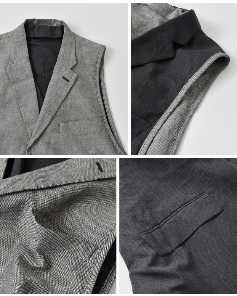 Sunny Side Up(サニーサイドアップ)リメイクリバーシブルテラードベストsr-233-006