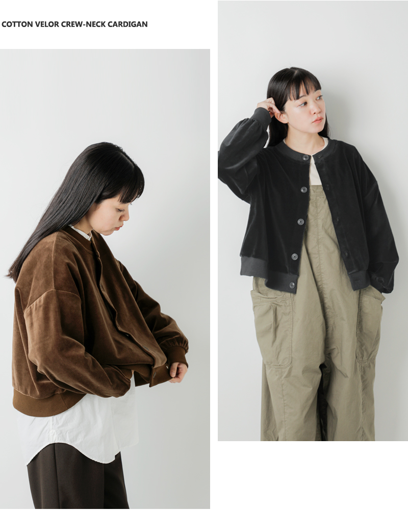 STAR＆STRIPE スターアンドストライプ コットン ベロア クルー