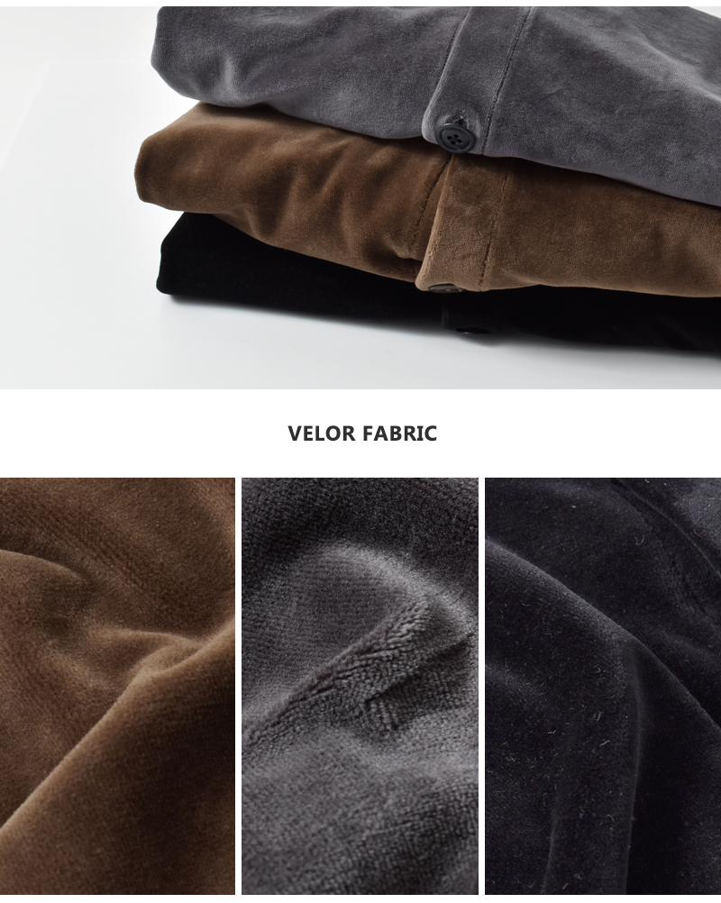 STAR＆STRIPE(スターアンドストライプ)コットンベロアクルーネックカーディガンssmd-152