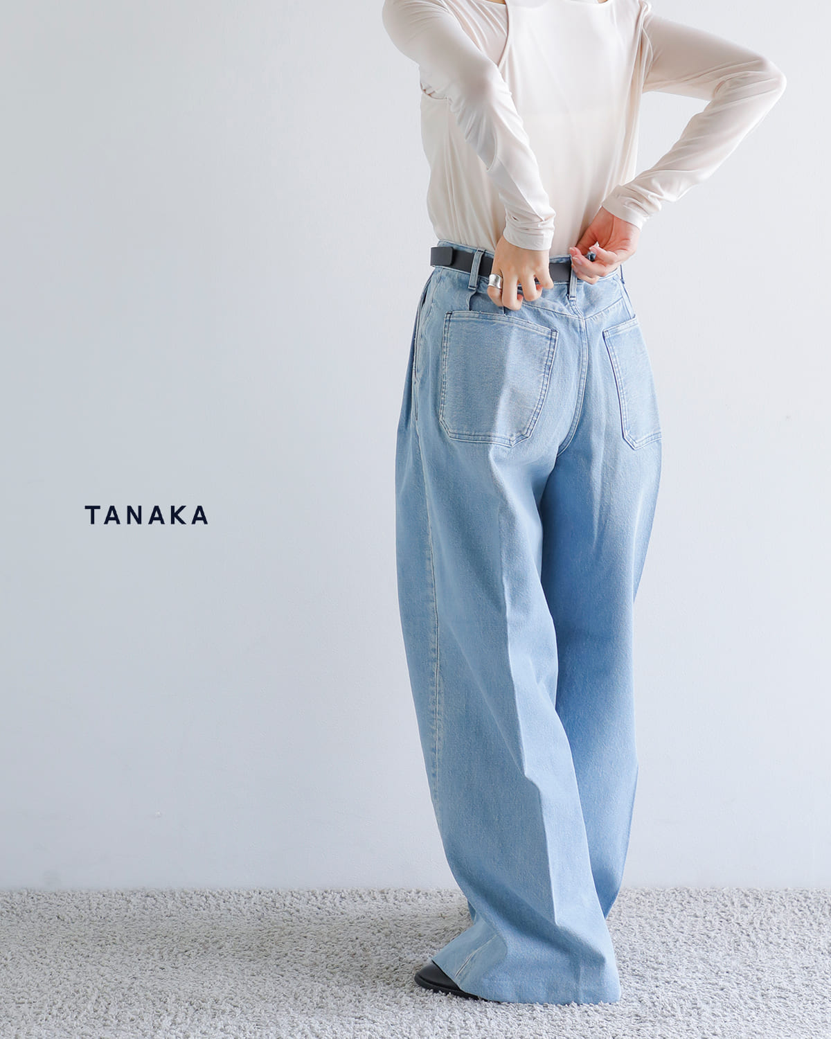 TANAKA(タナカ)デニム ハカマ トラウザー パンツ “HAKAMA JEAN TROUSERS”st-108-25