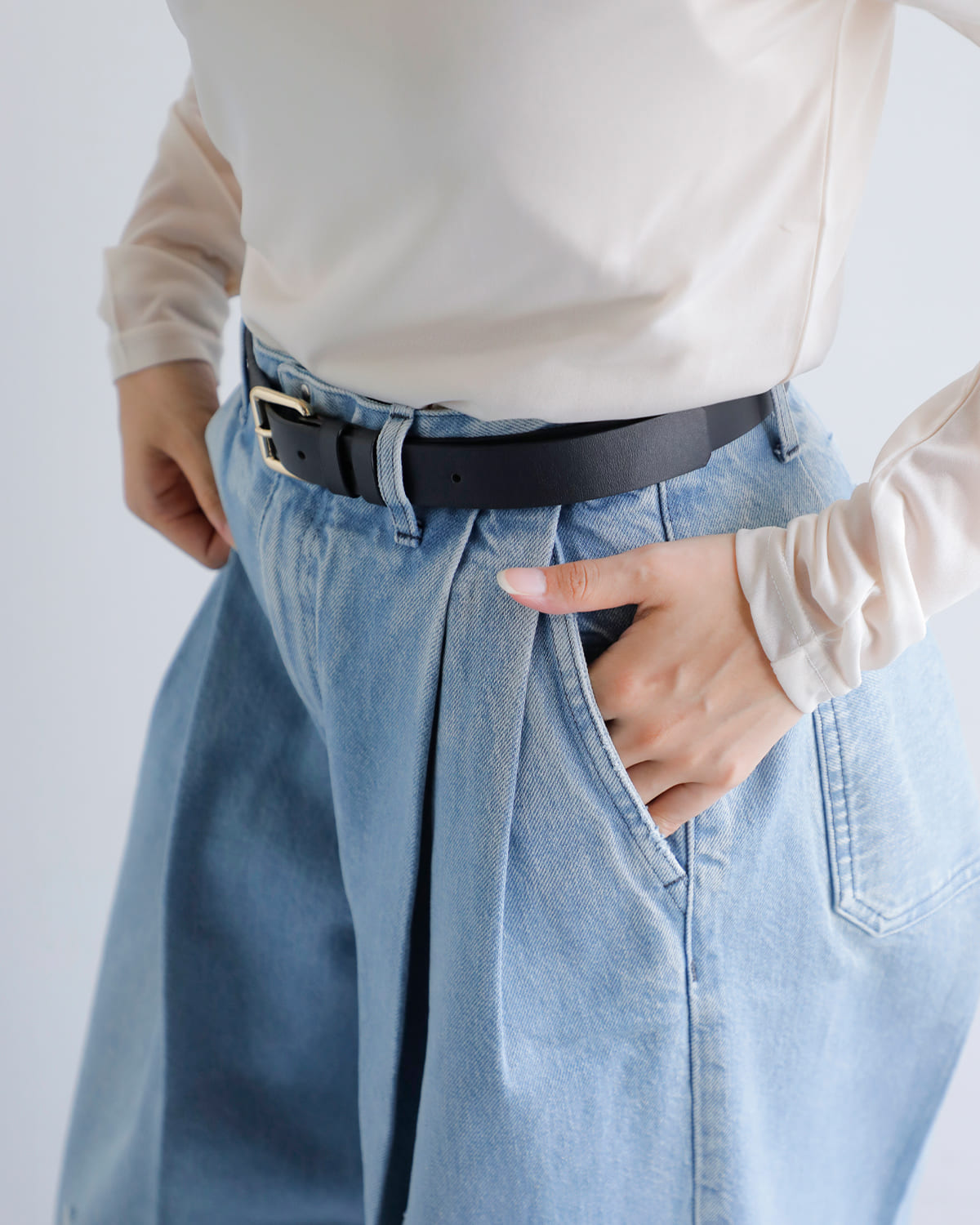 TANAKA(タナカ)デニムハカマトラウザーパンツ “HAKAMA JEAN TROUSERS” st-108-25