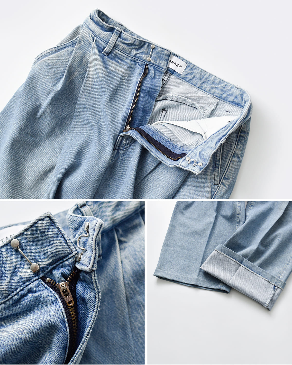 TANAKA(タナカ)デニムハカマトラウザーパンツ “HAKAMA JEAN TROUSERS” st-108-25