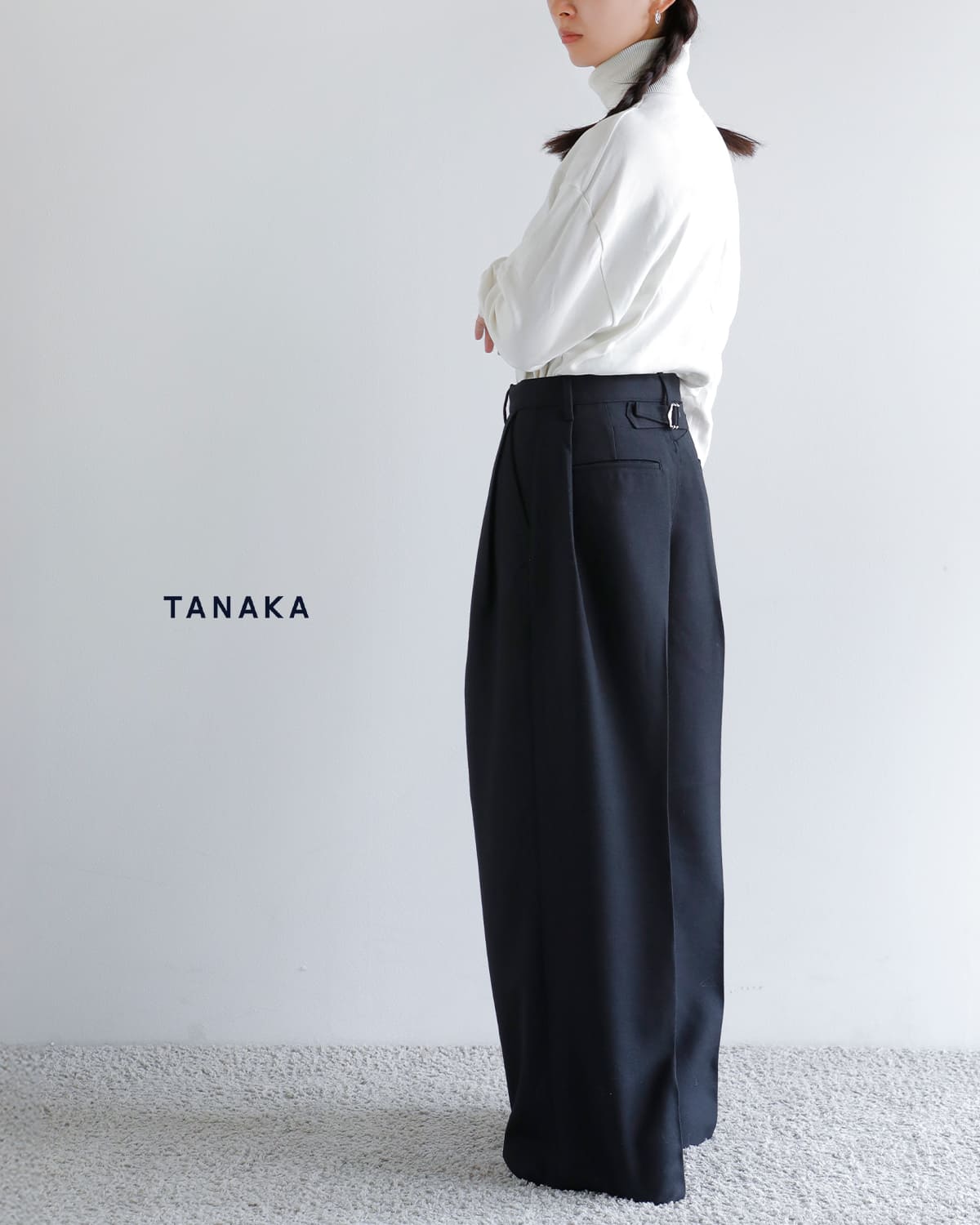 TANAKA(タナカ)ウールツイル ハカマ トラウザー パンツ “HAKAMA TROUSERS”st-108tr