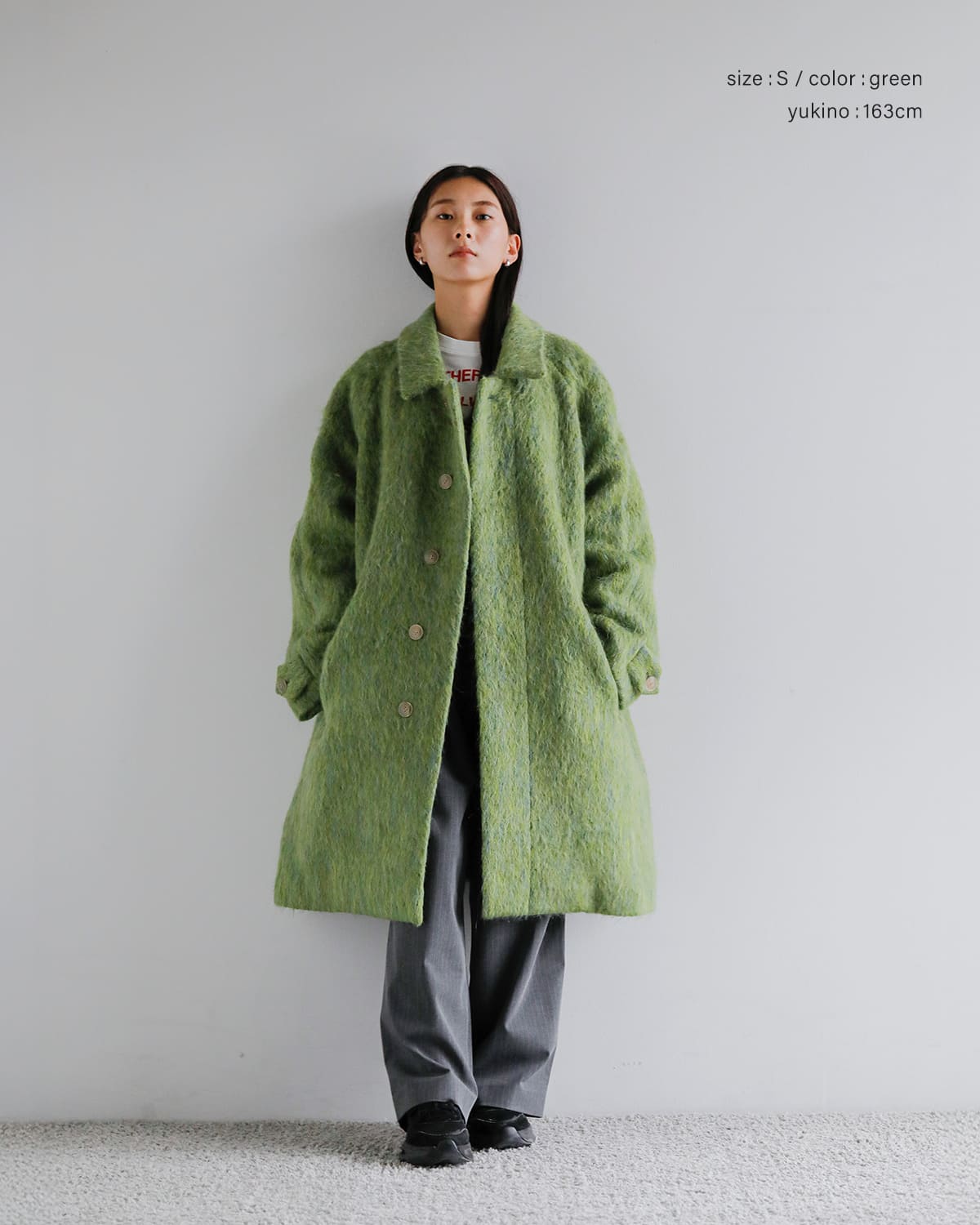 TANAKA(タナカ)イタリアンシャギーリラックスフィットフードコート “HOODED COAT” st-228