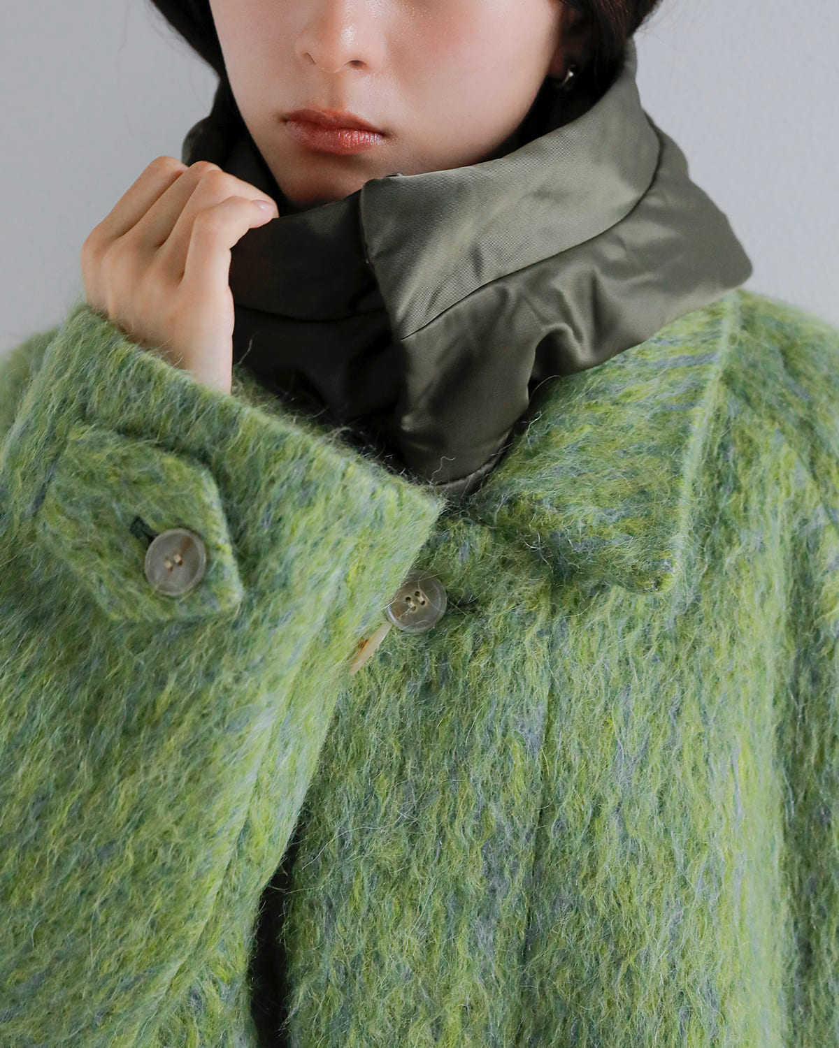 TANAKA(タナカ)イタリアンシャギーリラックスフィットフードコート “HOODED COAT” st-228