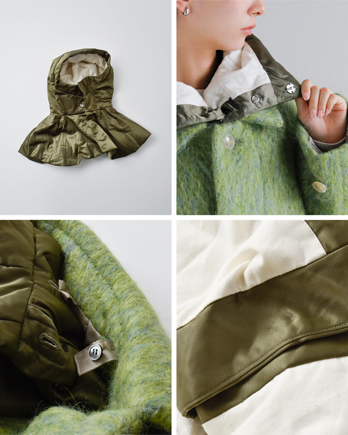 TANAKA(タナカ)イタリアンシャギーリラックスフィットフードコート “HOODED COAT” st-228