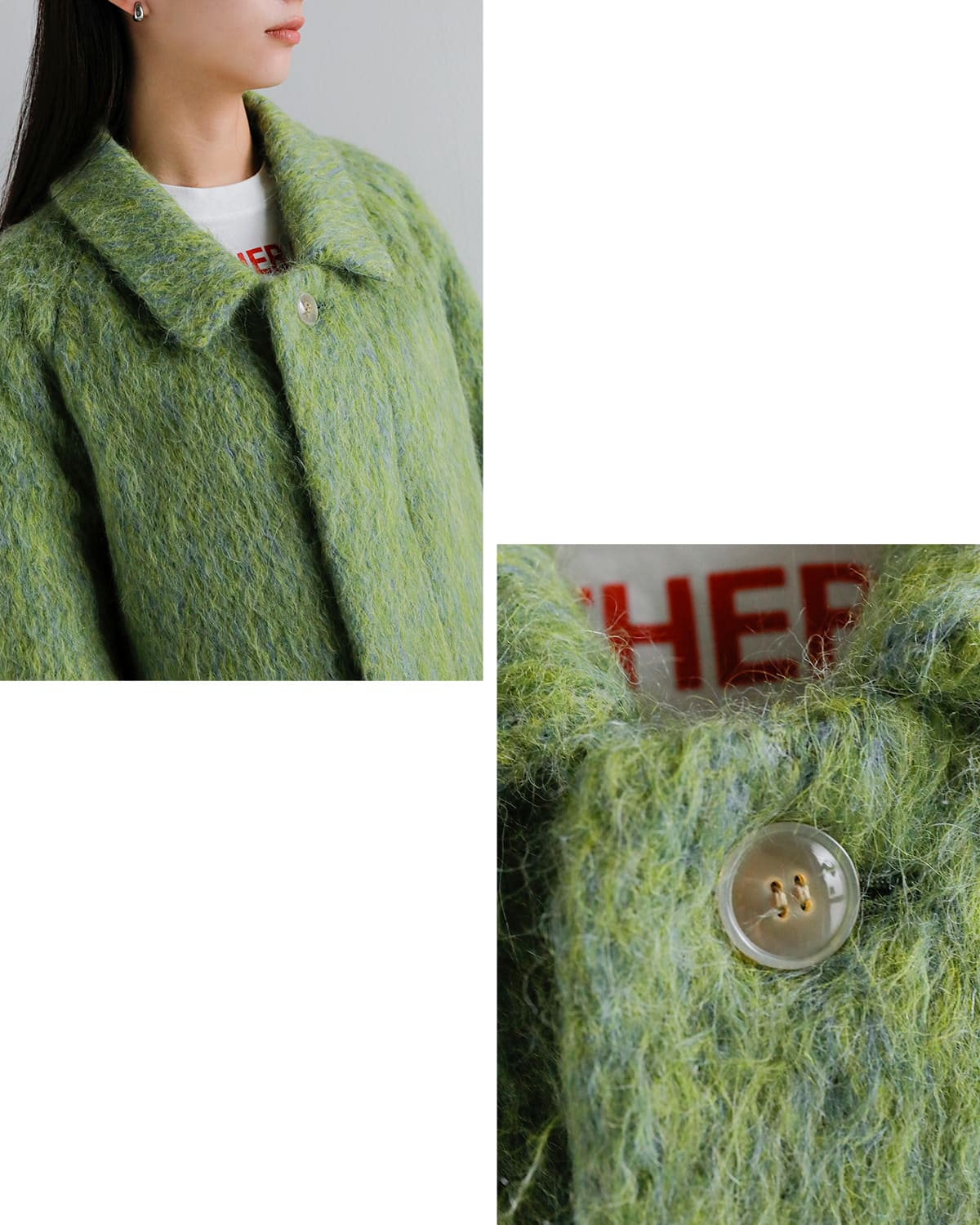 TANAKA(タナカ)イタリアンシャギーリラックスフィットフードコート “HOODED COAT” st-228