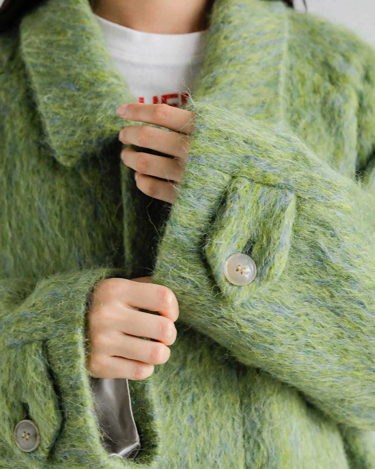 TANAKA(タナカ)イタリアンシャギーリラックスフィットフードコート “HOODED COAT” st-228