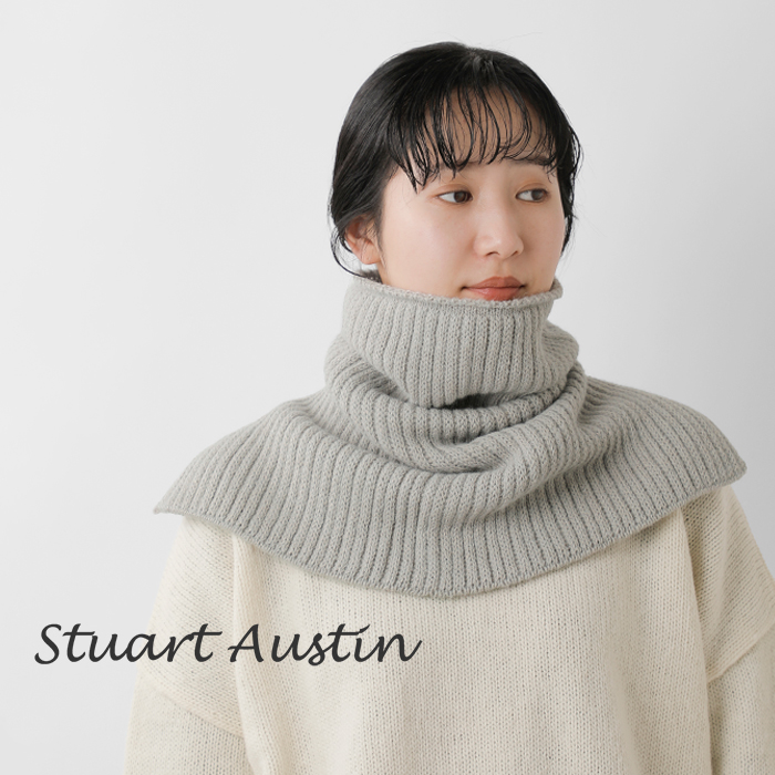 Stuart Austin(スチュアート オースティン)アルパカリブネックウォーマーst202505a
