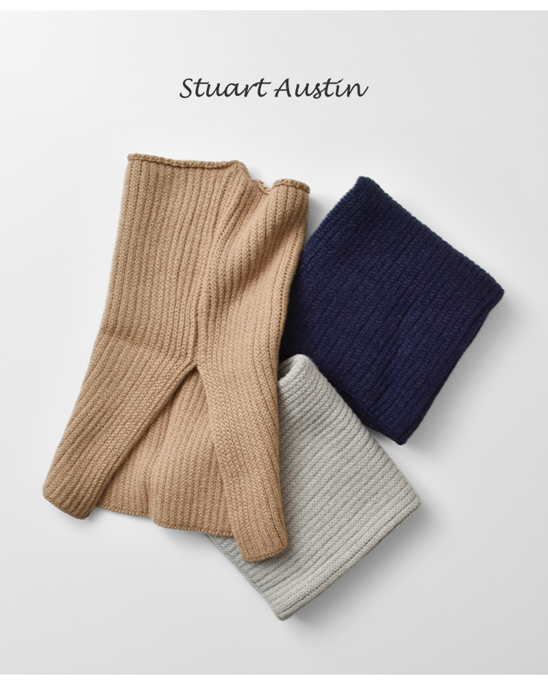 Stuart Austin(スチュアート オースティン)アルパカリブネックウォーマーst202505a