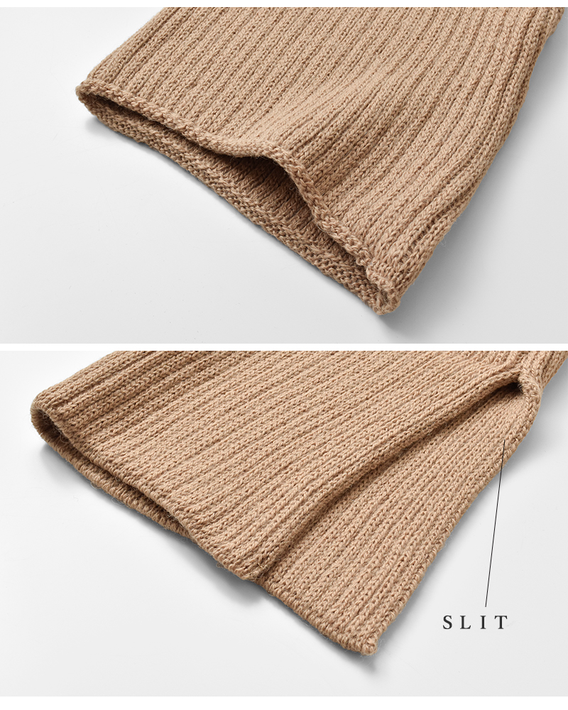 Stuart Austin(スチュアート オースティン)アルパカリブネックウォーマーst202505a