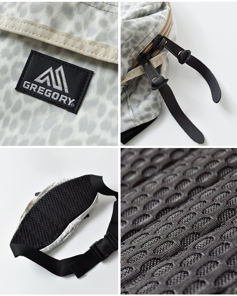 GREGORY(グレゴリー)420Dコーデュラナイロンレオパードプリントコンビウエストバッグ“TAILMATES”tailmate-s