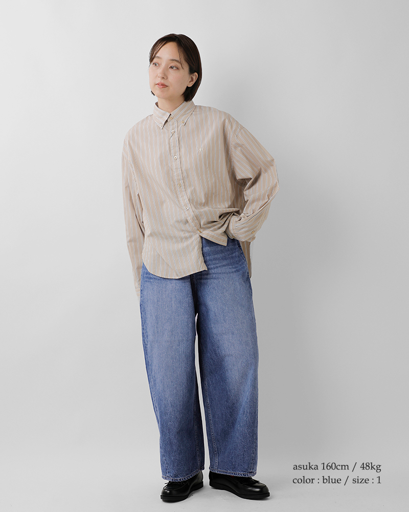 tumugu(ツムグ)12ozコットンヴィンテージデニムワイドパンツtb19140-ca