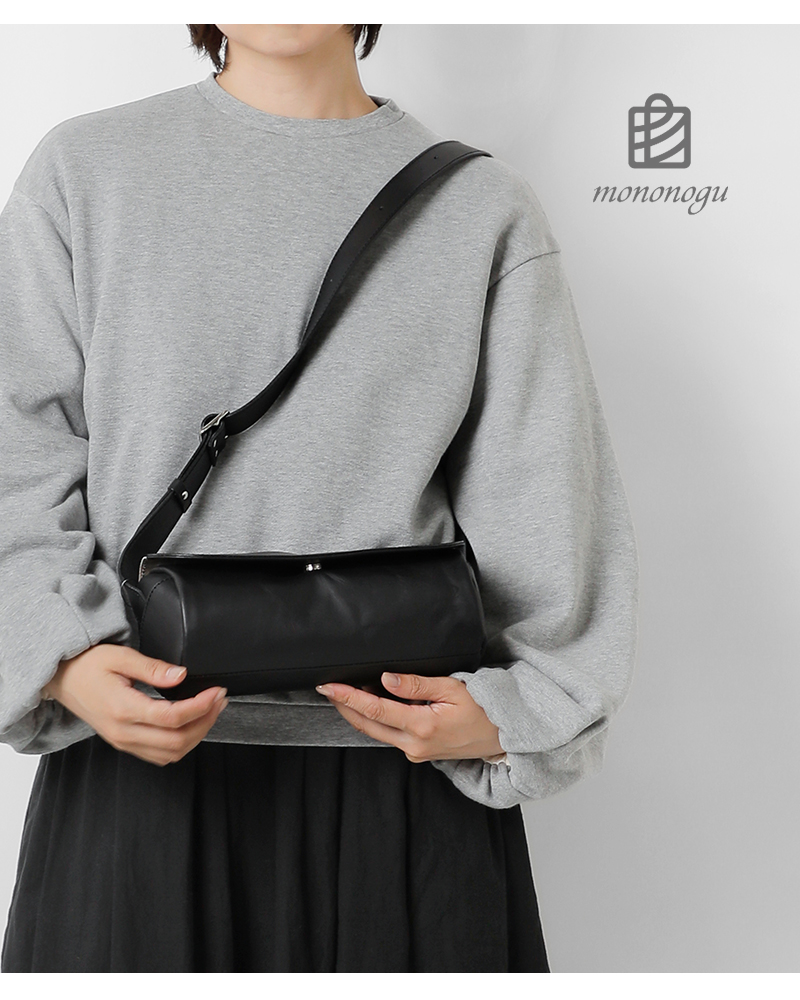mononogu(モノノグ)レザーチューブミニフラップショルダーバッグtb2-lk