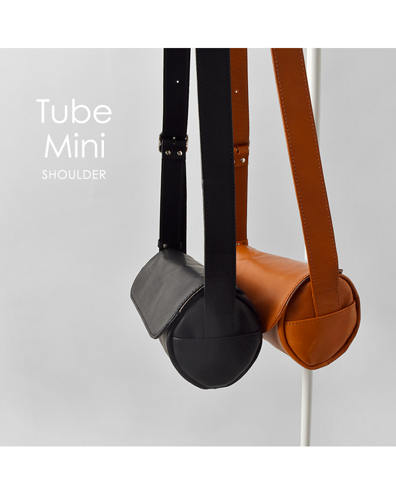 mononogu(モノノグ)レザーチューブミニフラップショルダーバッグtb2-lk