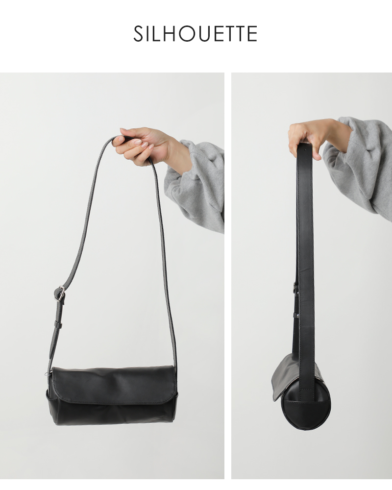 mononogu(モノノグ)レザーチューブミニフラップショルダーバッグtb2-lk