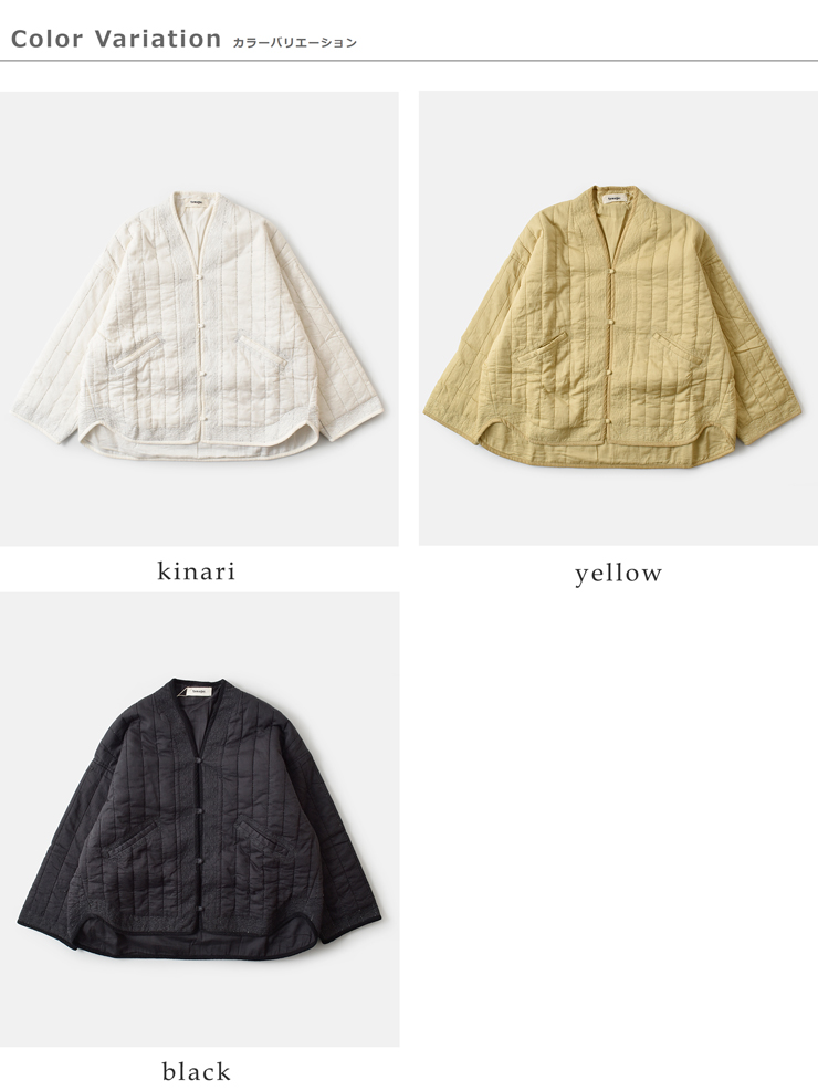 tumugu(ツムグ)コットンサテンキルトジャケットtb25332