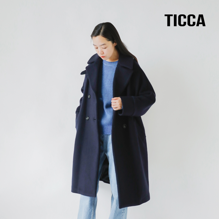 TICCA ウール ダブル テント コート tbea-241-ms 2025aw新作