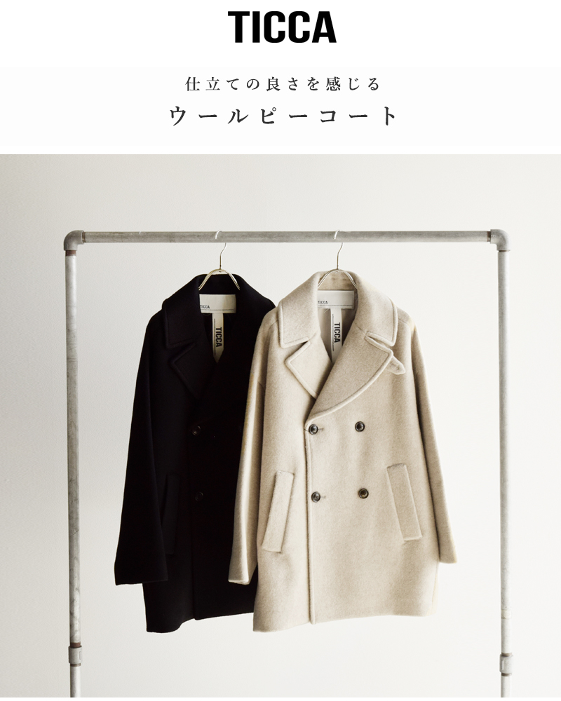 新品タグ付き TICCA 完売ピーコート/TBDA-232 ticca-tbda-232-1.jpg