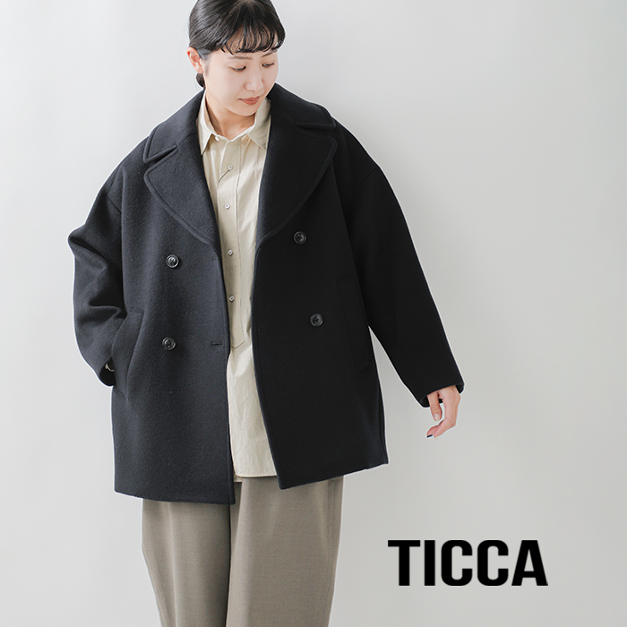 TICCA(ティッカ)ウールカシミヤプレミアムピーコートtbea-012