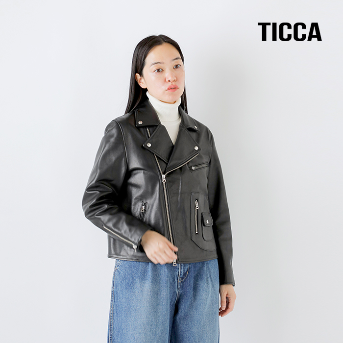【極美品】トッカ リビエラライダースジャケット ラムレザー 定価 75,000円 極美品】トッカ リビエラライダースジャケット ラムレザー 定価
