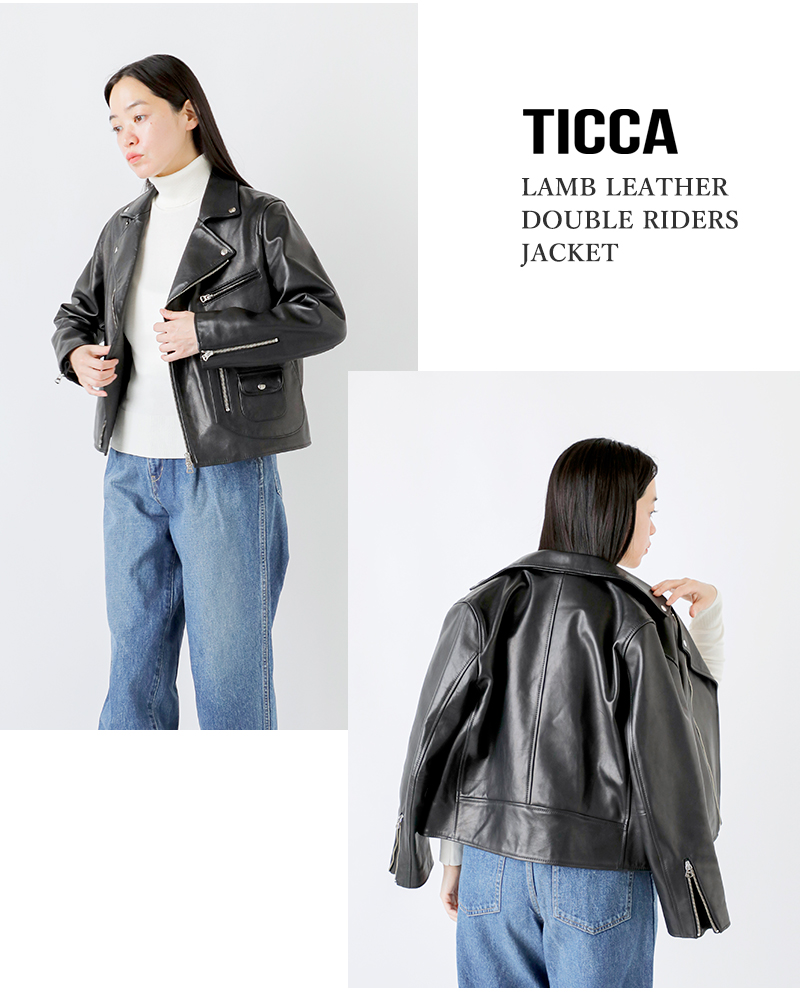 TICCA(ティッカ)ラムレザーダブルライダースジャケットtbea-021