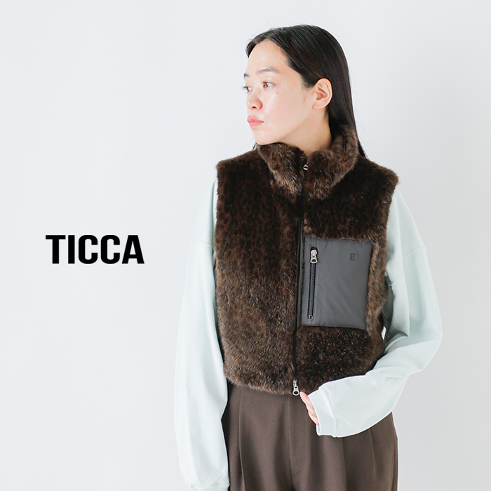 TICCA ★ネイティブ柄ベスト★TBDS-091 コーディネートに彩りをもたらしてくれるベスト＜ネイティブ柄
