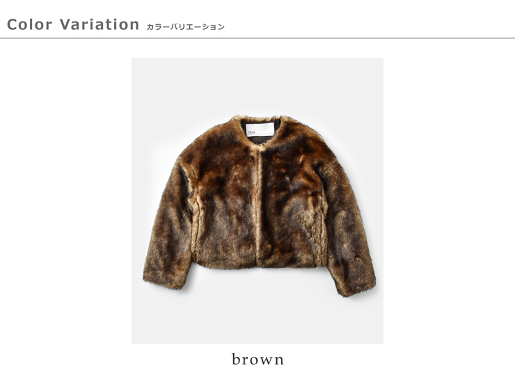 新品✨️定価6.4万　22AW　ティッカ　ショートピーコート　キャメルブラウン 新品✨️定価6.4万 22AW ティッカ ショートピーコート キャメル