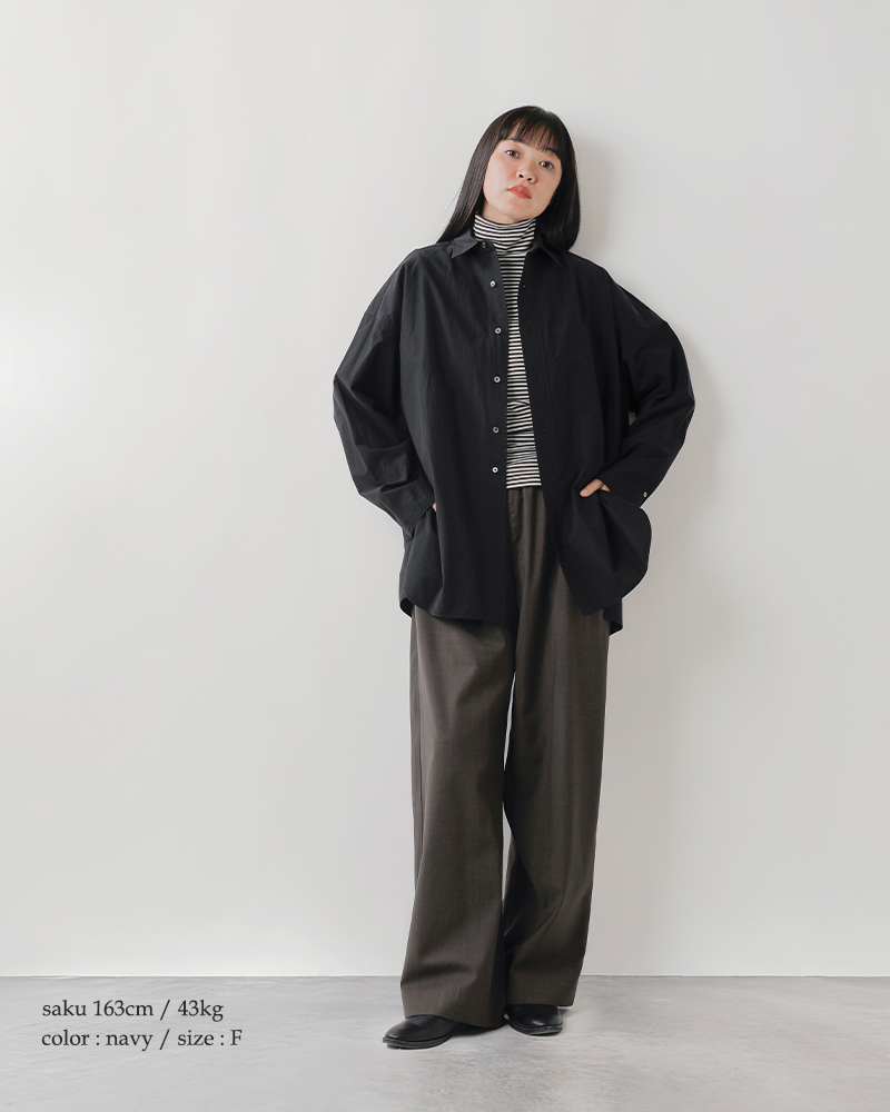 TICCA ハーブスクエアビッグシャツブルゾンUNI/TBEA-113 TICCA ティッカ コットン ハーブ スクエア ビッグ シャツ