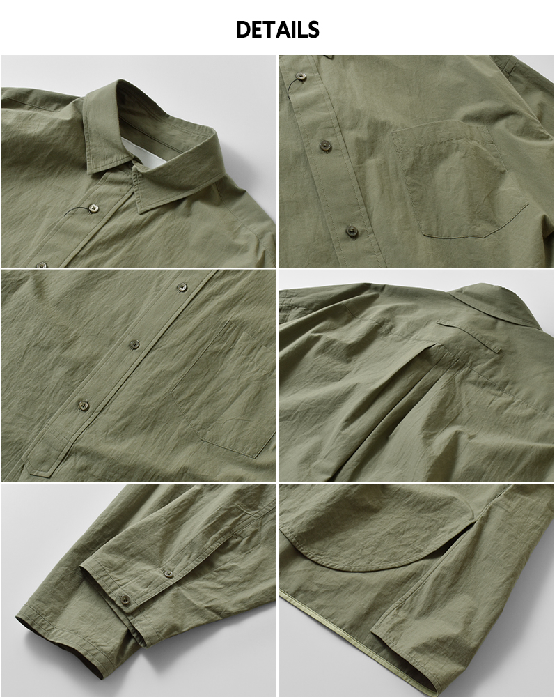 TICCA(ティッカ)コットンハーブスクエアビッグシャツブルゾンUNItbea-113