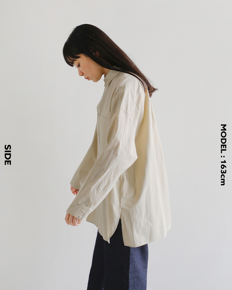 TICCA(ティッカ)コットンハーブスクエアビッグシャツブルゾンUNItbea-113