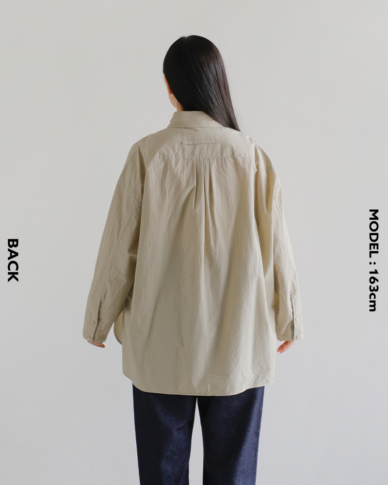 TICCA ハーブスクエアビッグシャツブルゾンUNI/TBEA-113 TICCA ティッカ コットン ハーブ スクエア ビッグ シャツ