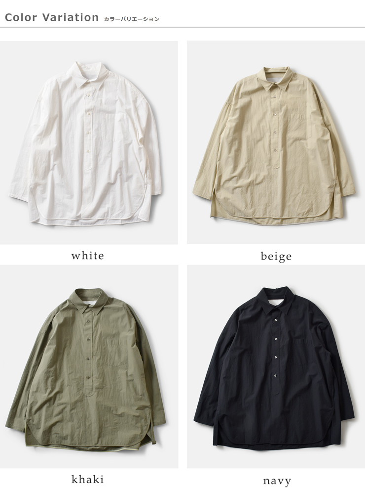 TICCA(ティッカ)コットンハーブスクエアビッグシャツブルゾンUNItbea-113