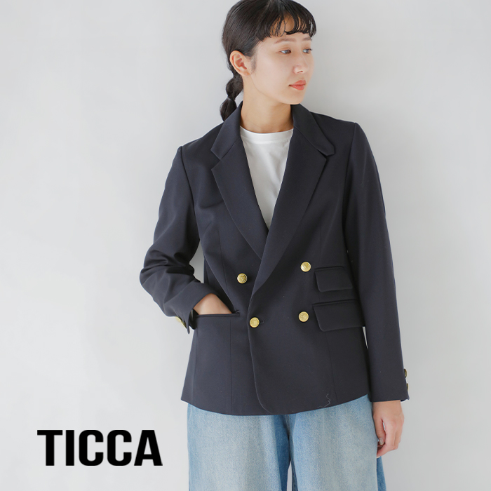 TICCA(ティッカ)ウールサージダブルジャケットtbea-221