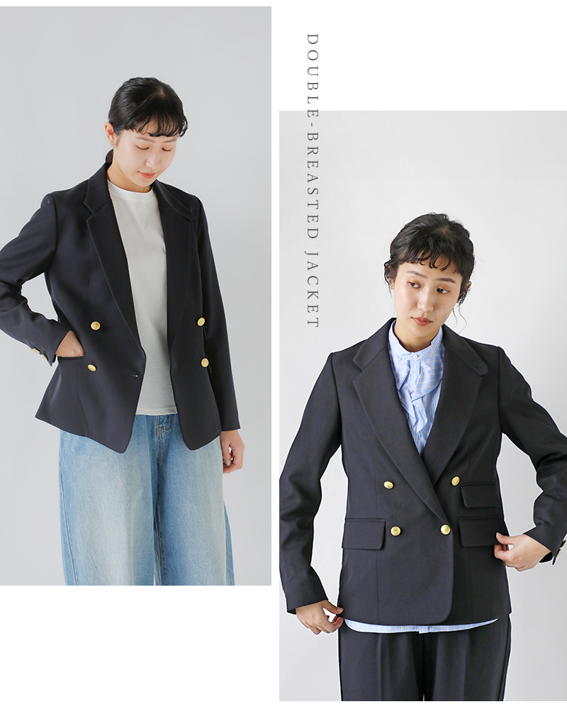 TICCA(ティッカ)ウールサージダブルジャケットtbea-221