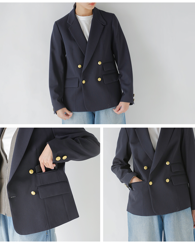 TICCA(ティッカ)ウールサージダブルジャケットtbea-221