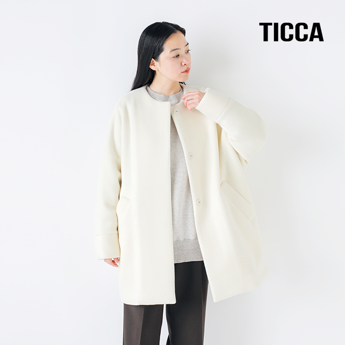 TICCA テントコート TICCA ティッカ ウール ロング テント コート tbea-245-rf