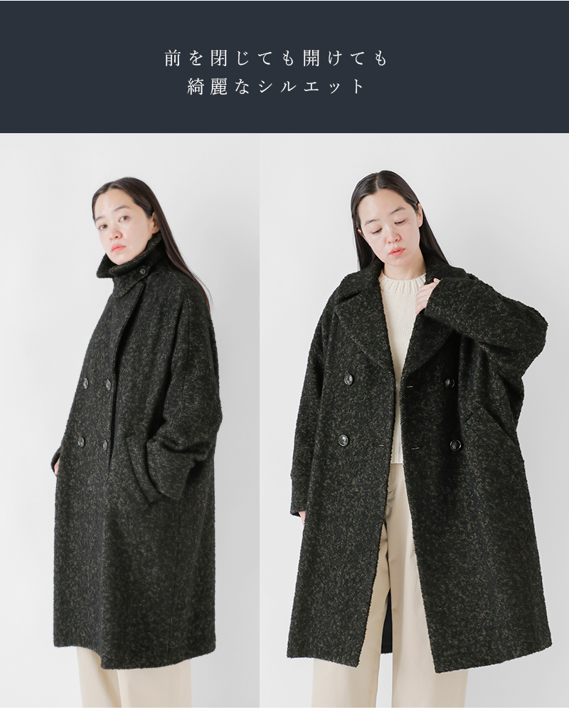 TICCA ティッカ ツイード テントコート TICCA (ティッカ) ミックスツイードテントコート
