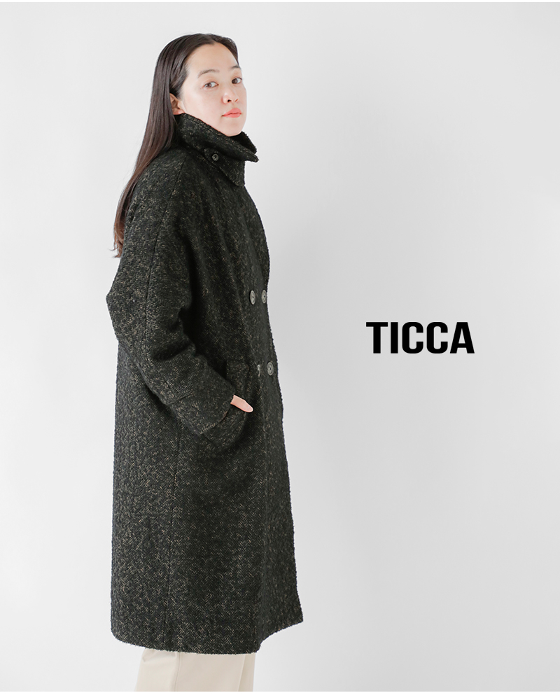 TICCA ツイードテントコート 定価68,200円 ティッカ ツイードテントコート | TICCA (Women)/ティッカ | 三越伊勢丹