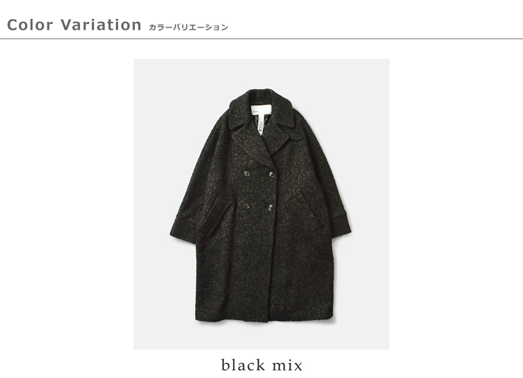 TICCA(ティッカ)ウールミックスツイードテントコートtbea-271