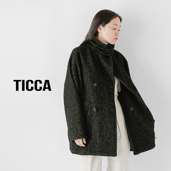 TICCA /ティッカ　ショートピーコート　ホワイト TICCA Official Site / ティッカオフィシャルサイト