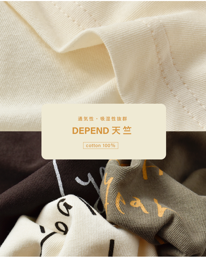 tumugu(ツムグ)コットンDEPEND天竺プリントビッグTシャツtc25209