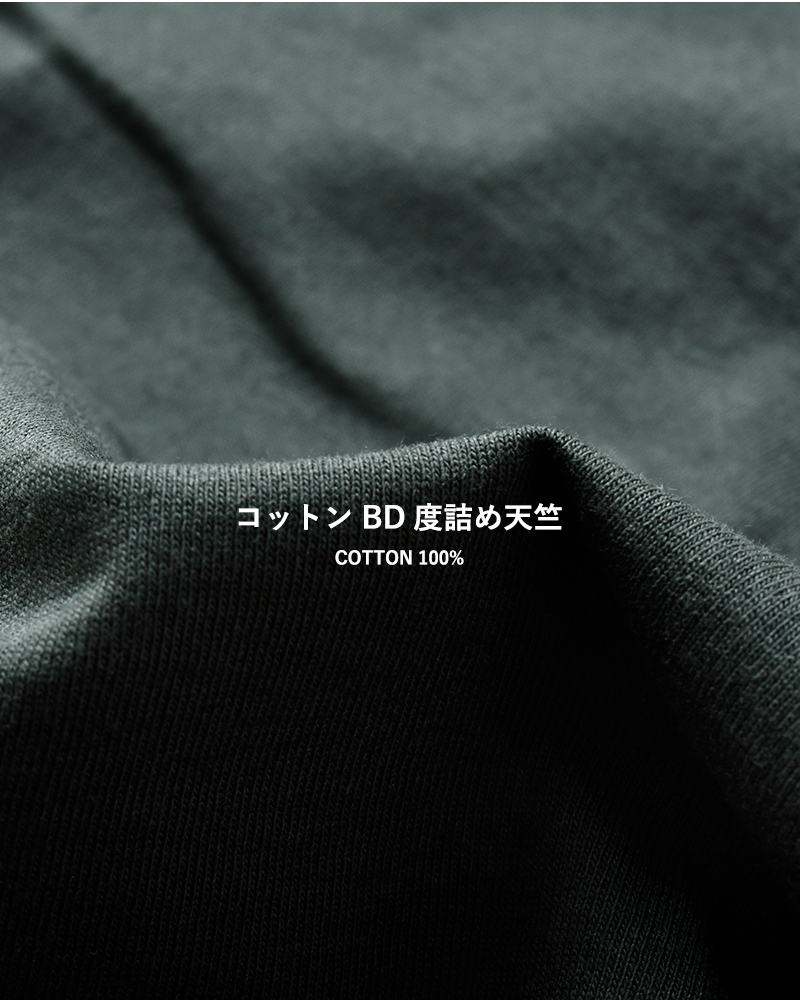 tumugu(ツムグ)コットンBD度詰め天竺プリントTシャツtc25225