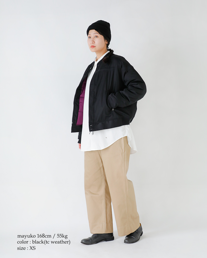 TOWN CRAFT(タウンクラフト)サーモライトブラックダービージャケットtc25f002