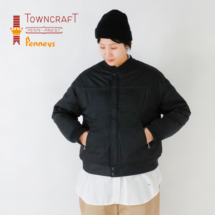 TOWN CRAFT(タウンクラフト)サーモライトブラックダービージャケットtc25f002