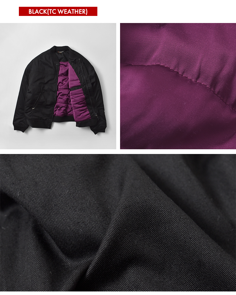 TOWN CRAFT(タウンクラフト)サーモライトブラックダービージャケットtc25f002