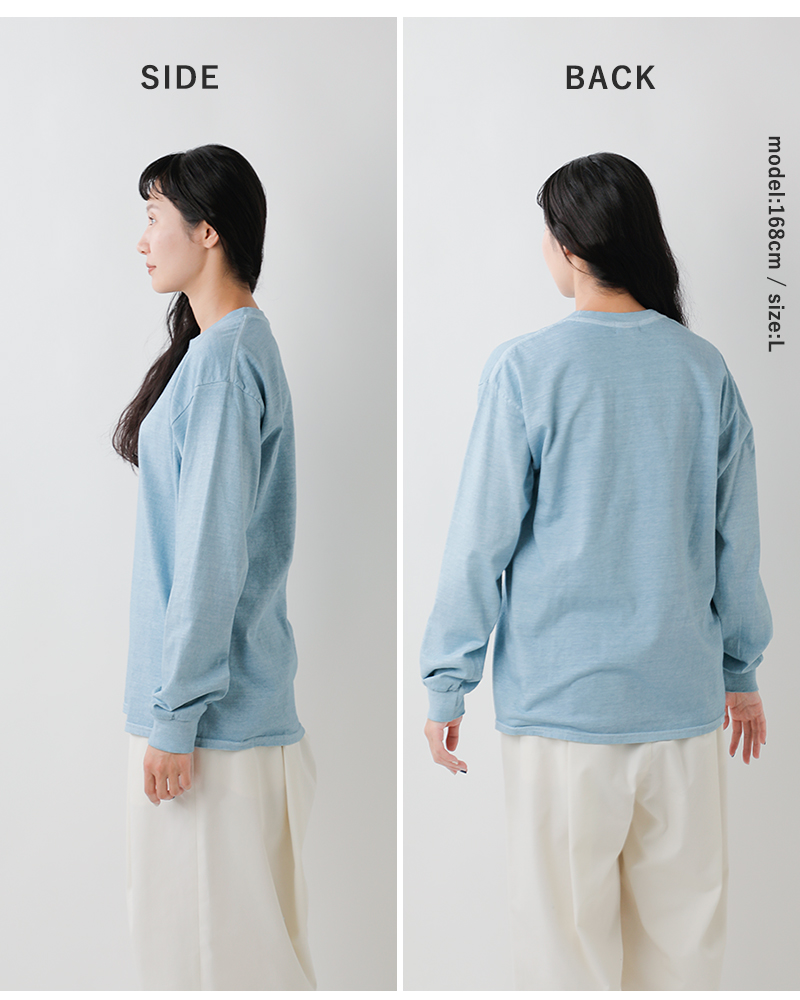 TOWN CRAFT(タウンクラフト)コットン90sピグメントロングスリーブTシャツtc25f019